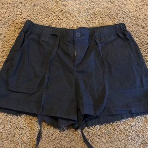 Black shorts with draw string
